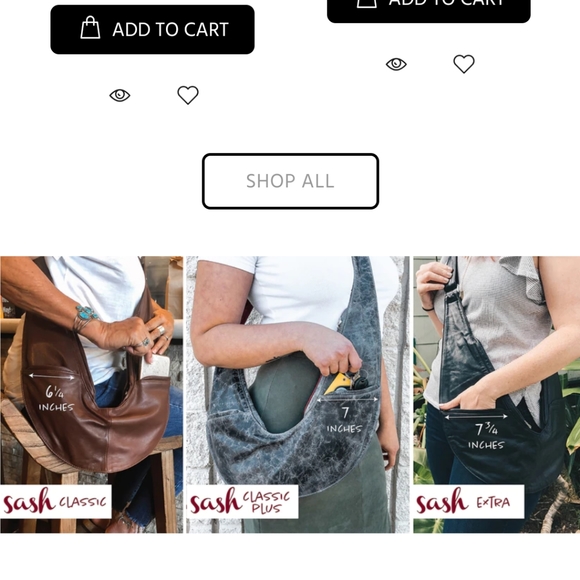 ***NO LONGER AVAILABLE**Sashbag Crossbody - Picture 2 of 3